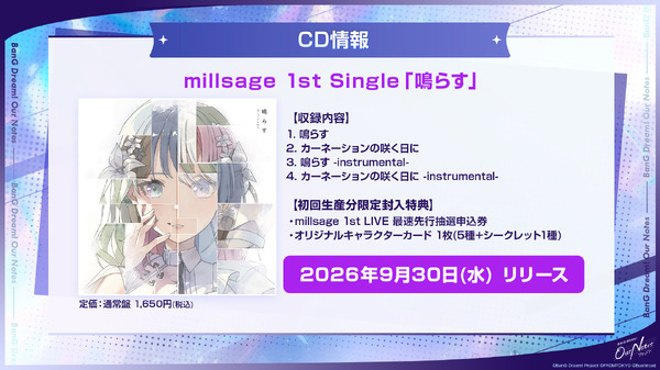 ゲーム『BanG Dream! Our Notes』事前登録開始記念特番 スライド