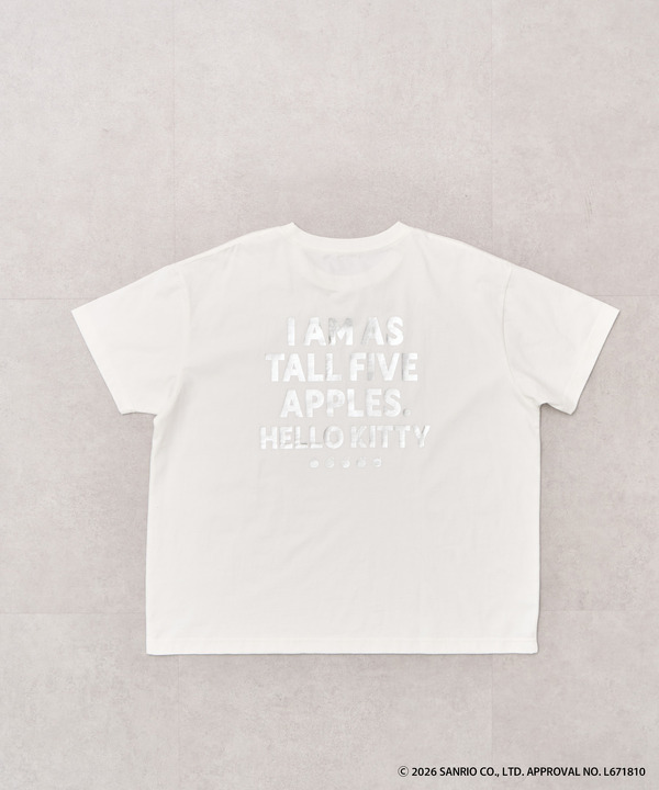 ハローキティシルバー箔プリントTシャツ（￥3,490）