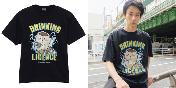 Tシャツ　DRINKING LICENCE　 (size:M～XL)　5,500円(税込)