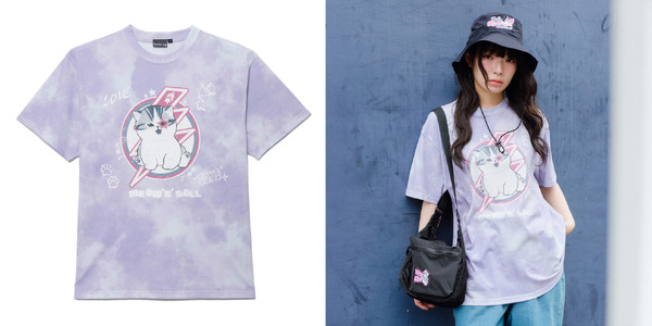 Tシャツ 　MEOW’N’ROLL　(size:M～XL)　5,500円(税込)