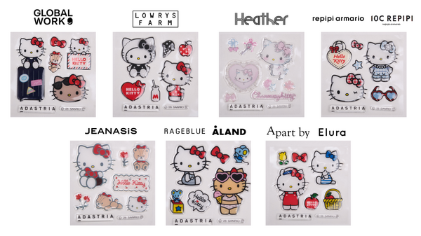 アダストリア サンリオキャラクターズ第8弾コラボ　店頭限定ノベルティ「オリジナルぷっくりステッカー」