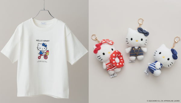 ハローキティ×A part by　プリントTシャツ、アソートチャーム