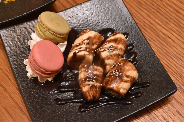 チョコバナナ＆マカロン　