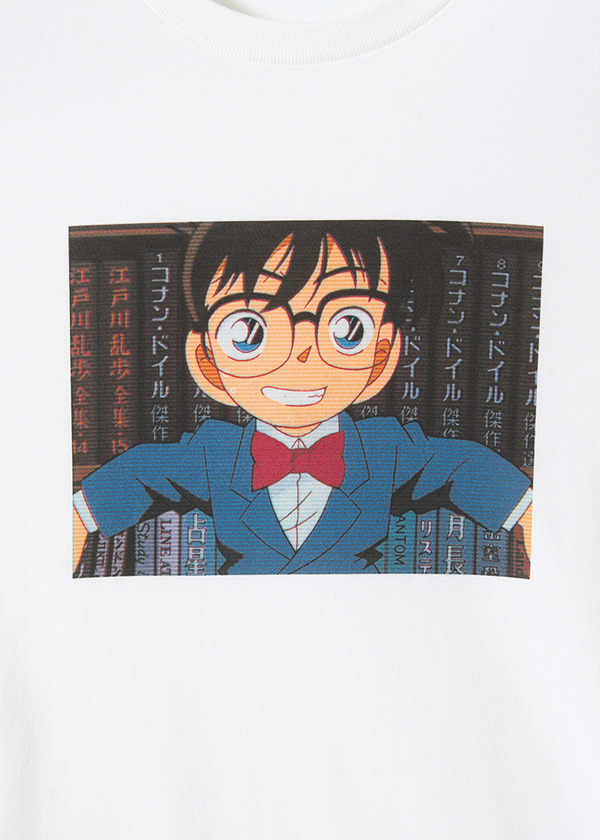 アニメ『名探偵コナン』×グラニフ　「江戸川コナン｜Tシャツ」部分アップ