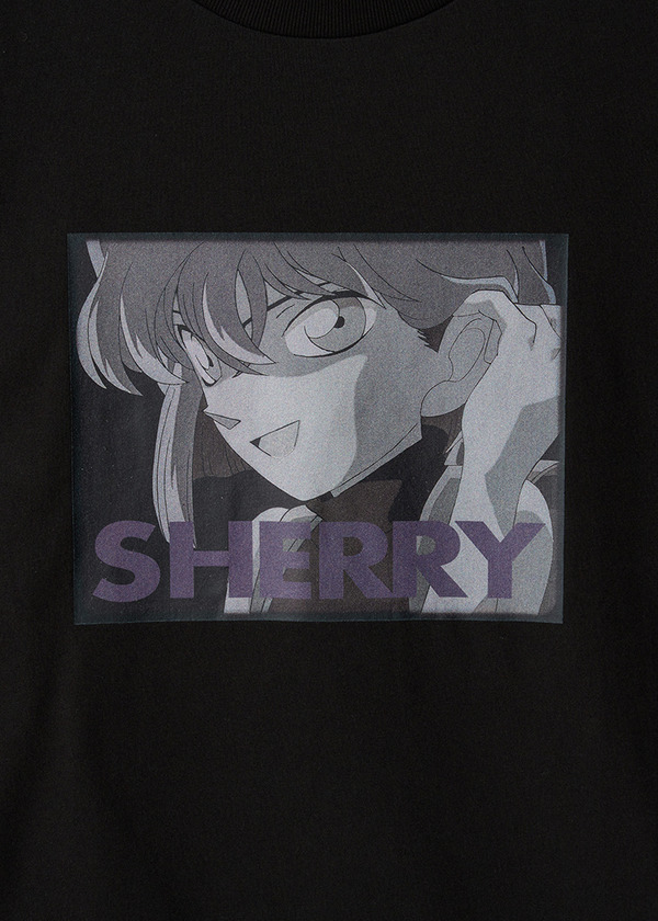 アニメ『名探偵コナン』×グラニフ　「SHERRY｜Tシャツ」部分アップ