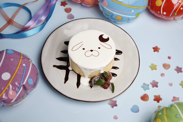 「超かぐや姫！ × andGALLERY Collaboration Cafe」　コラボメニュー「かぐやのうさぎパンケーキ」