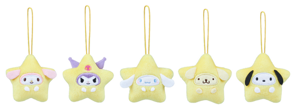 サンリオキャラクターズ　カワイイまみれ-星まみれ(イエロー)- ミニマスコット