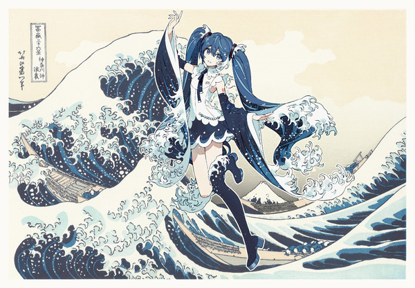 葛飾北斎×初音ミク Rella