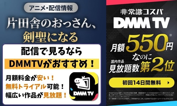 片田舎のおっさん、剣聖になる 配信 DMM TV
