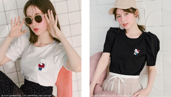 WILLSELECTION ×【HELLO KITTY】刺繍カットトップス