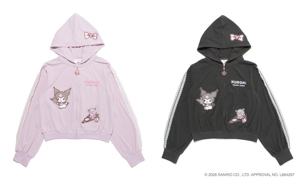 【SNIDEL HOME】クロミ デザインカットパーカー