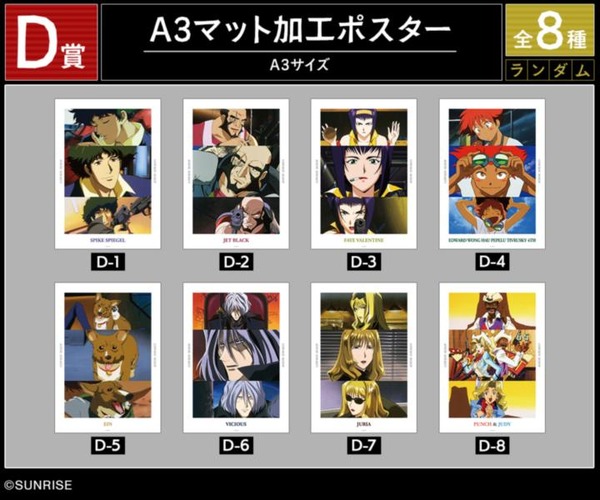 D賞 A3マット加工ポスター（全8種）