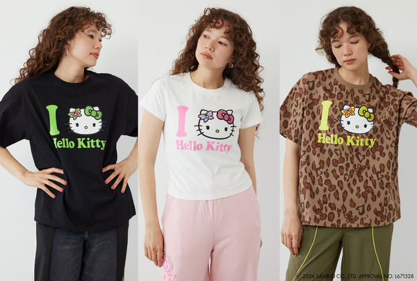 (ハローキティ) Face Tシャツ