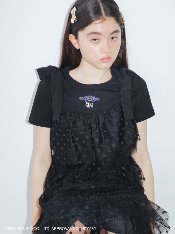【シナモロール】ラインストーンTシャツ