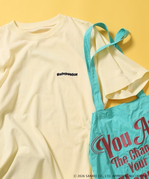 ”CINNAMOROLL” 目隠し コミック柄 プリントTシャツ　￥5,995 tax in