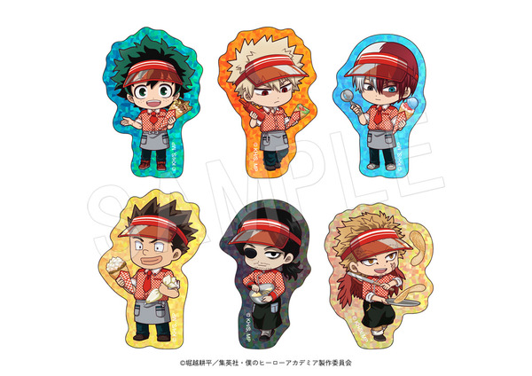 キラキラステッカーセット　ミニキャラver. (6枚入り)