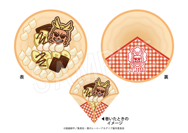 クレープ風ハンカチ