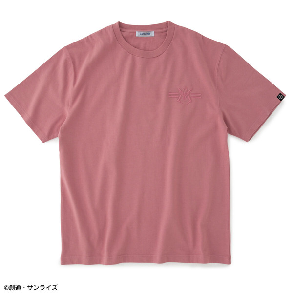 STRICT-G『機動戦士ガンダム』ロゴマーク刺繍Tシャツ シャア・アズナブル【再販売：10月お届け】