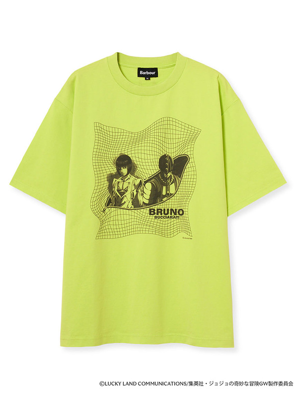 アニメ「ジョジョの奇妙な冒険 黄金の風」×バブアーコラボTシャツ