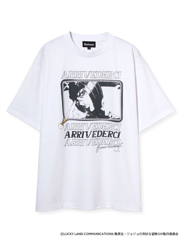 アニメ「ジョジョの奇妙な冒険 黄金の風」×バブアーコラボTシャツ