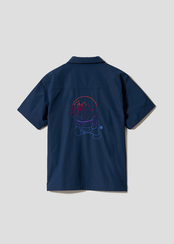 『ドラえもん』×グラニフ　「ぷんぷんドラえもん｜オープンカラー半袖シャツ」