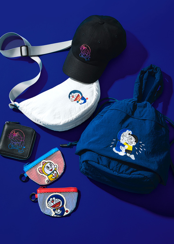 『ドラえもん』×グラニフ　ストリングバッグ、メッシュポーチなどが登場