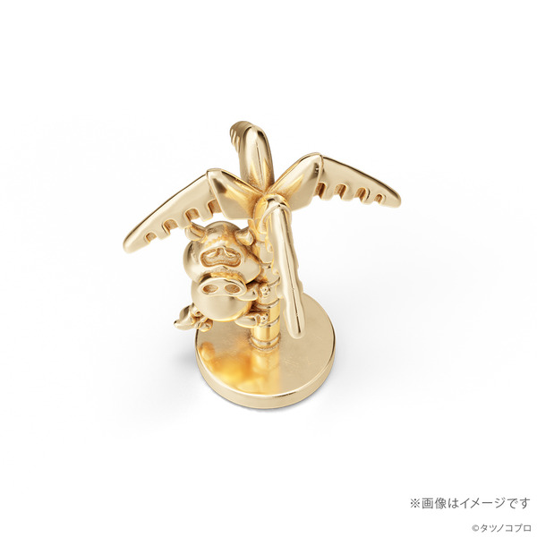 【限定100体】おだてブタ　18金　ミニフィギュア