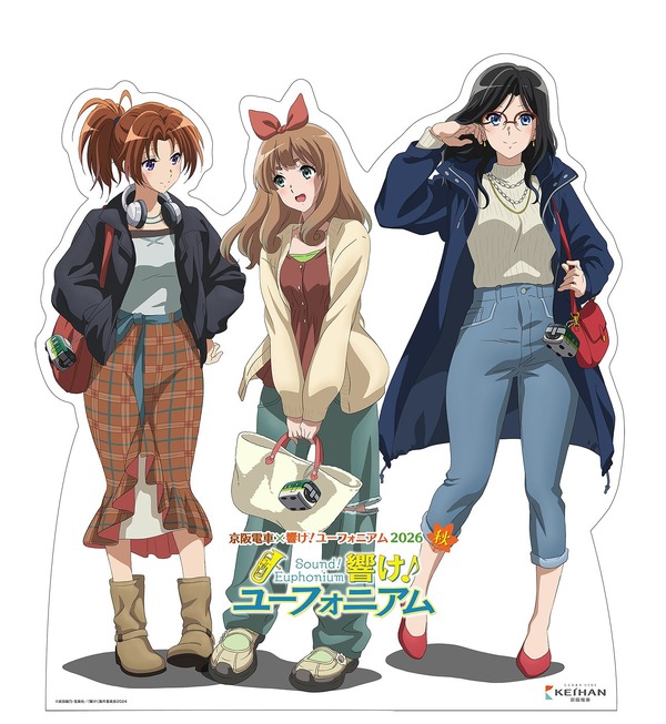 キャラクター等身大パネル(イメージ)　中書島駅