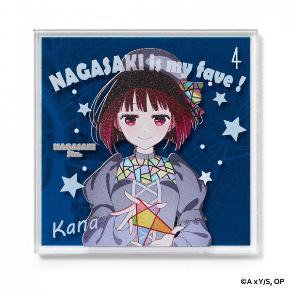 TVアニメ『【推しの子】』× Map Design GALLERY　「アクリルマグネット」長崎県は有馬かなと長崎駅周辺の地図