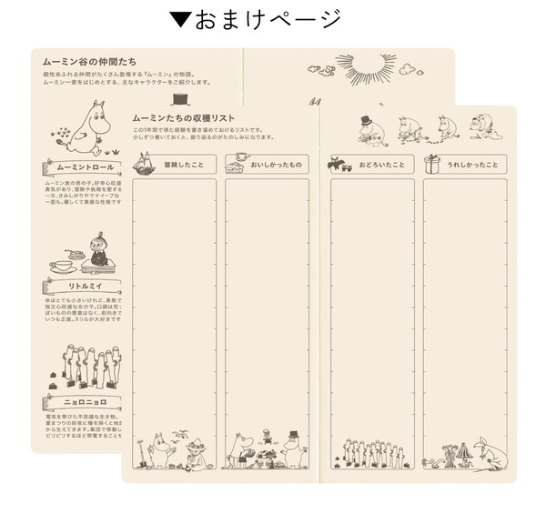「ムーミン」ほぼ日手帳2027年版