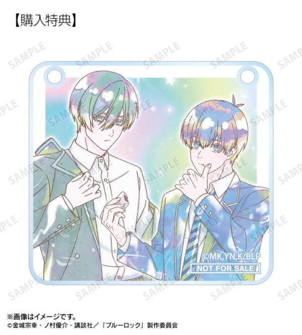 描き下ろし 潔&凛 モーニングルーティンver. Ani-Art KAWAII label アクリルドアプレート風チャーム 当ショップ限定特典