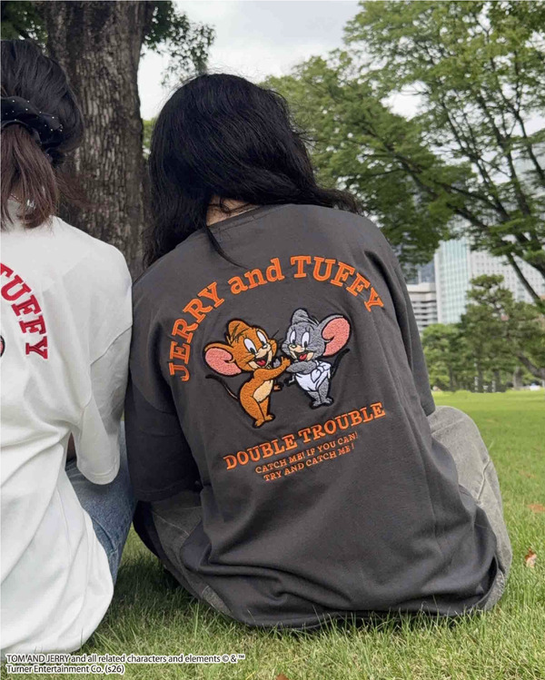 アクリルキーホルダー付トムとジェリーTシャツ(Q10950-12)