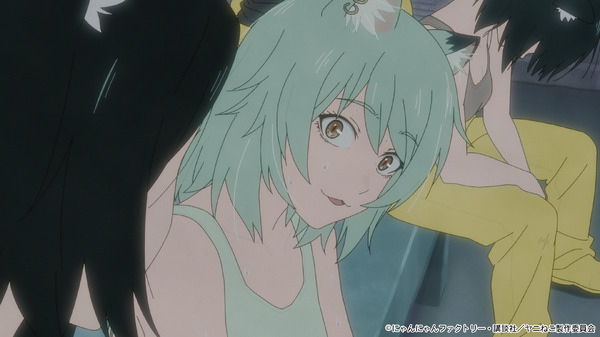 夏アニメ『ヤニねこ』第7話「ニャーも親から生まれたにゃ」場面カット