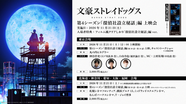 「探偵社設立秘話」編 上映会＋キャストトークショー【東京会場】