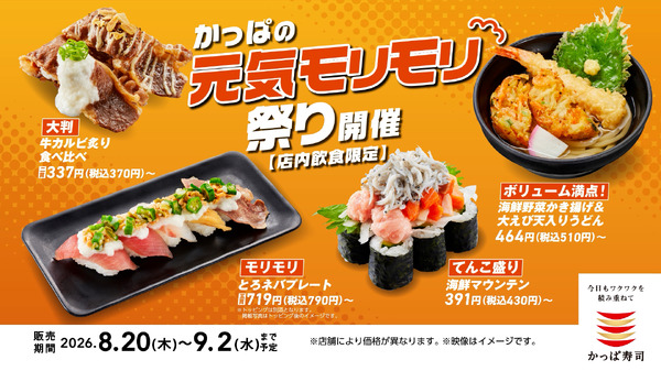 かっぱ寿司TVCM「かっぱの百十円満点祭り」篇