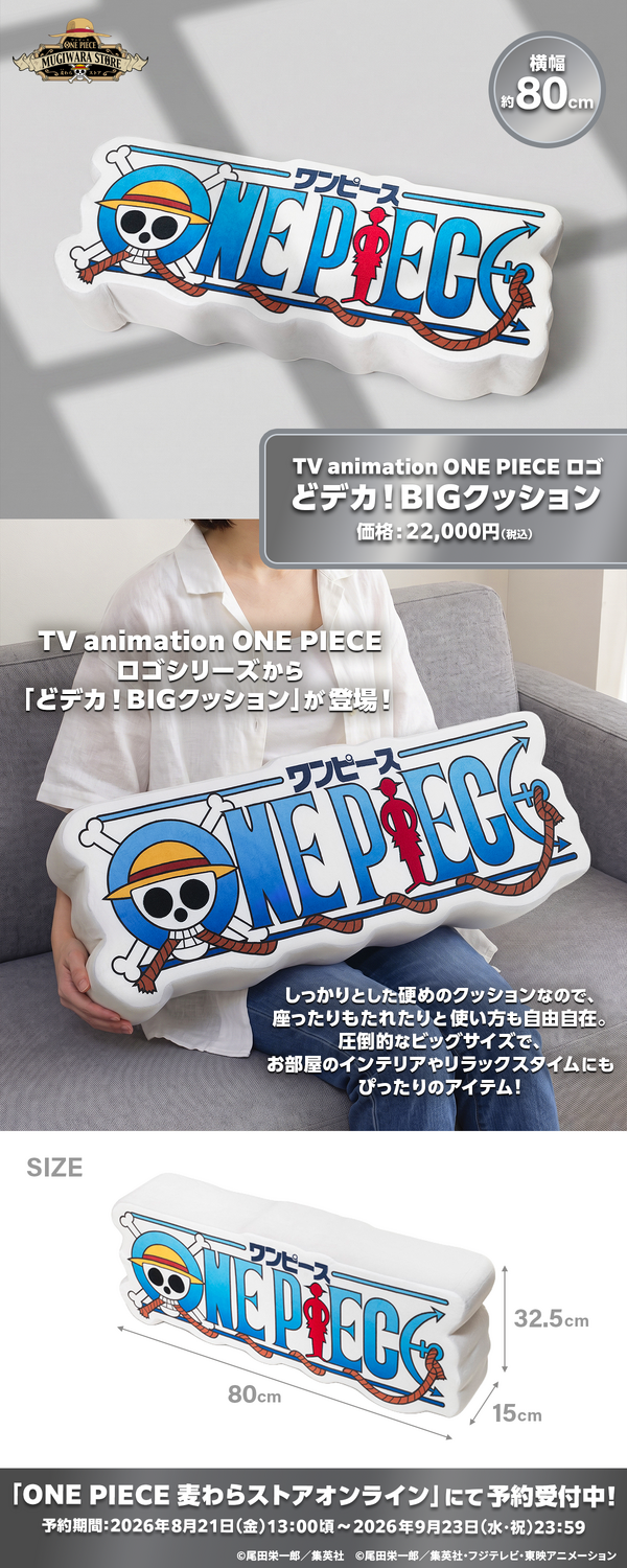 「【TV animation ONE PIECE ロゴ】どデカ！BIGクッション