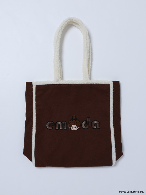 【Monchhichi×EMODA】2トーンボアトートバッグ
