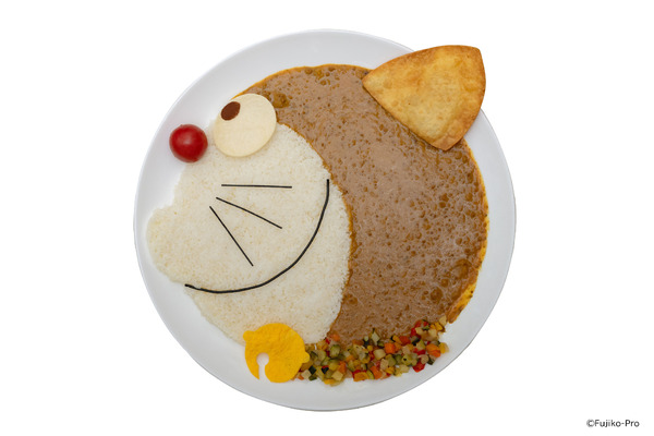 川崎市 藤子・F・不二雄ミュージアム カフェ15周年記念メニュー「耳付きドラえもんカレー」