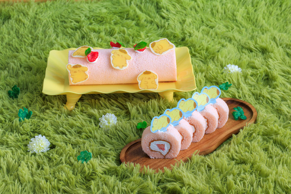 【ポムポムプリンのふんわりいちごロールケーキ】