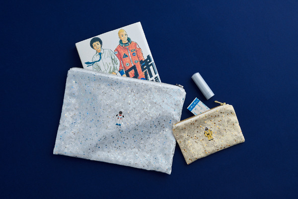 宇宙兄弟 コミックポーチ（ムッタ／ヒビト）、宇宙兄弟 カードポーチ（ムッタ／ヒビト）