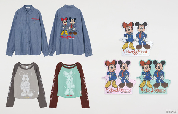 ミッキー＆ミニーがデニムスタイルに！秋冬コーデにもってこい☆シャツ、バッグ、ぬいが登場「MM DENIM STYLE COLLECTION」9月2日発売