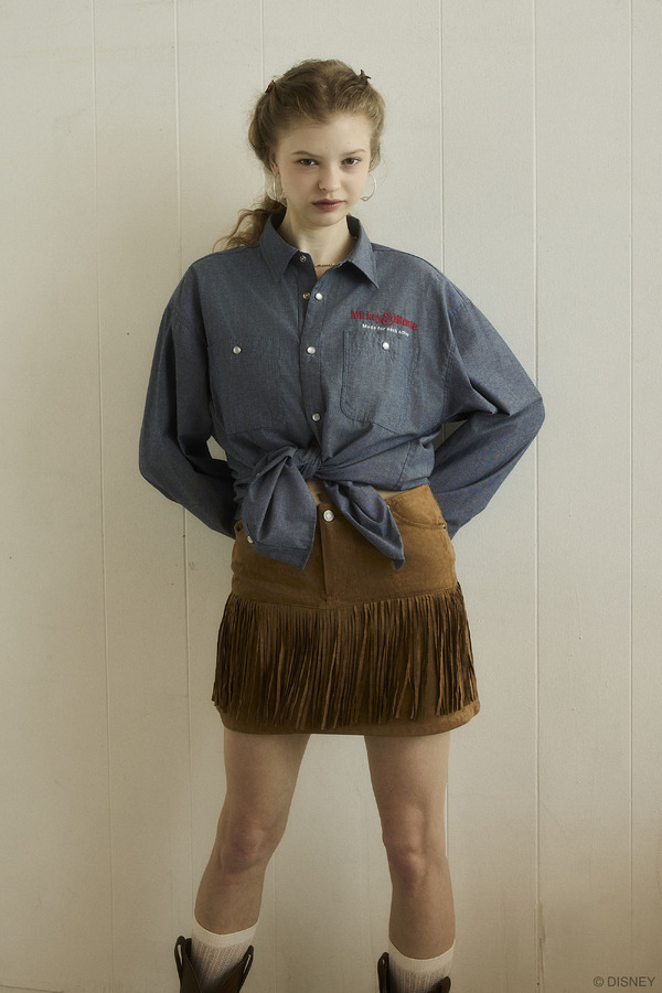 ミッキー＆ミニーがデニムスタイルに！秋冬コーデにもってこい☆シャツ、バッグ、ぬいが登場「MM DENIM STYLE COLLECTION」9月2日発売