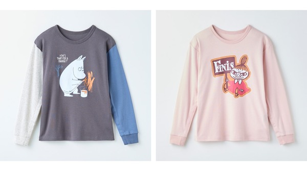 〈ベルメゾン×キヤスク〉 みんなが着やすいソフのびフライス長袖Ｔシャツ「ムーミン」価格／3,490円（税込）