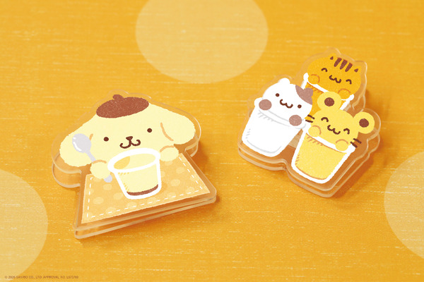 ポムポムプリンのスイーツパック（アクリルクリップ２個付き）