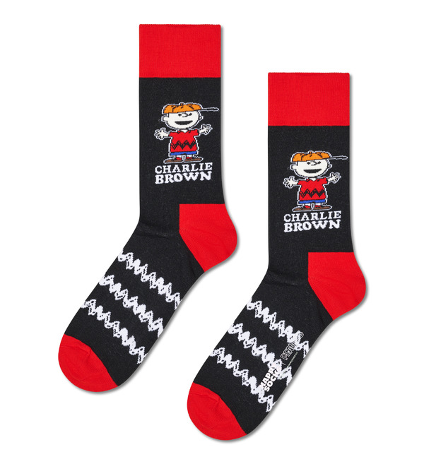 【Peanuts × Happy Socks】クルー丈 ソックス（全6種類） 各2,200円（税込）サイズ：36-40 (23-25.5cm) / 41-46 (26-29.5cm)