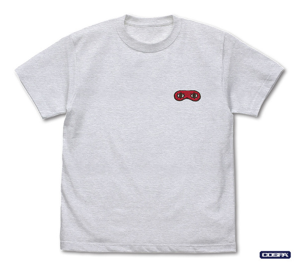 『銀魂』沖田総悟のアイマスク ワンポイント刺繍Tシャツ（ASH）