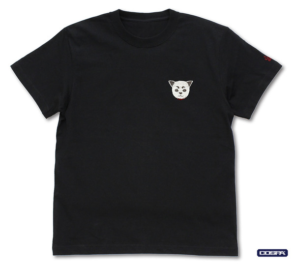 『銀魂』定春 ワンポイント刺繍Tシャツ（BLACK）