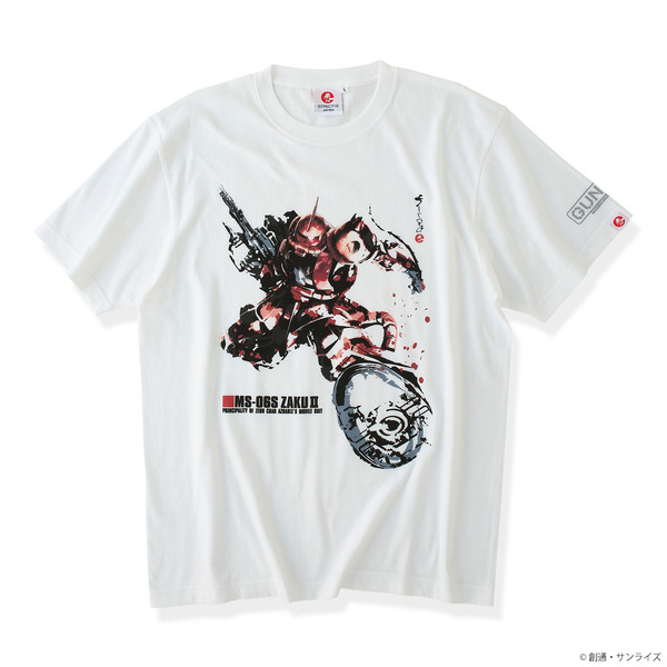 「STRICT-G JAPANガンプラBOXアートTシャツ」 シャア専用ザクII