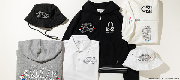 ハローキティ×MARK ＆ LONA　パーカー、ポロシャツ、バケットハットが登場
