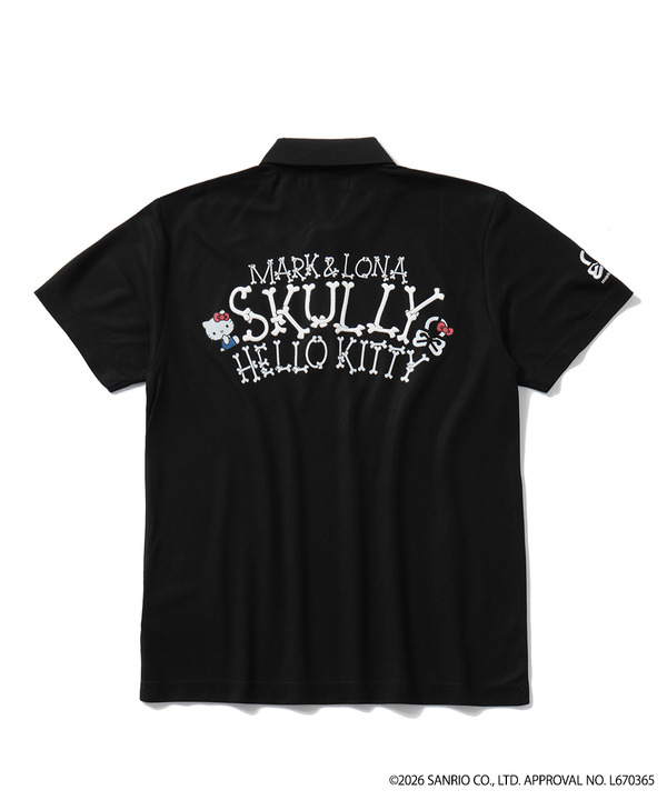 ハローキティ×MARK ＆ LONA　「Hello Skully Polo」カラー：BLACK